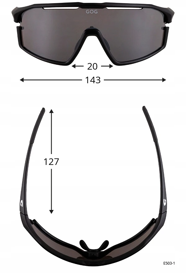 Gog Helios E503-2 dviračių akiniai su Uv-400 filtru