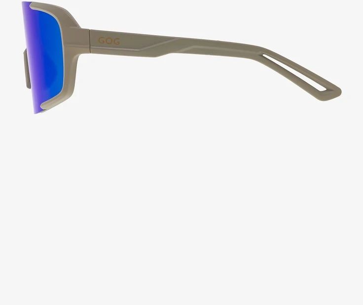 Gog Magni Sportiniai Saulės Akiniai E524-2 Khaki, Veidrodiniai Lęšiai, Uv400, 3 Kat.
