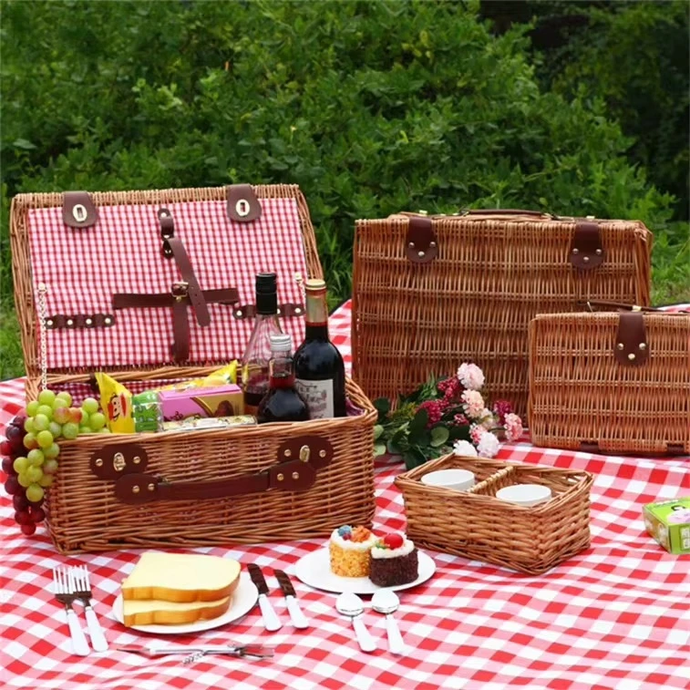 Gogreen Pinti pikniko krepšelio rinkinys 2 žmonėms romantiškai kelionei PORCELINAS