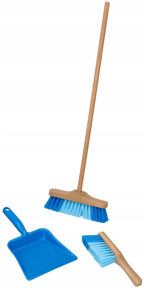 Goki Toys Pure - 2041925 - Vaikų sodo įrankiai - Mėlyna kastuvė ir šluota