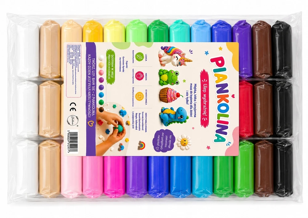 Golderia 36 vnt POLYMER FOAM CAY PUTO MOLIS RINKINYS