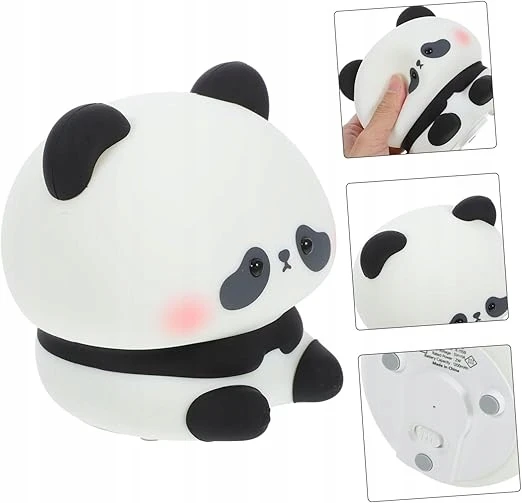 Goldlux Lampka dekoracyjna nocna LED PANDA mini 3000K akumulator + przewód USB-C