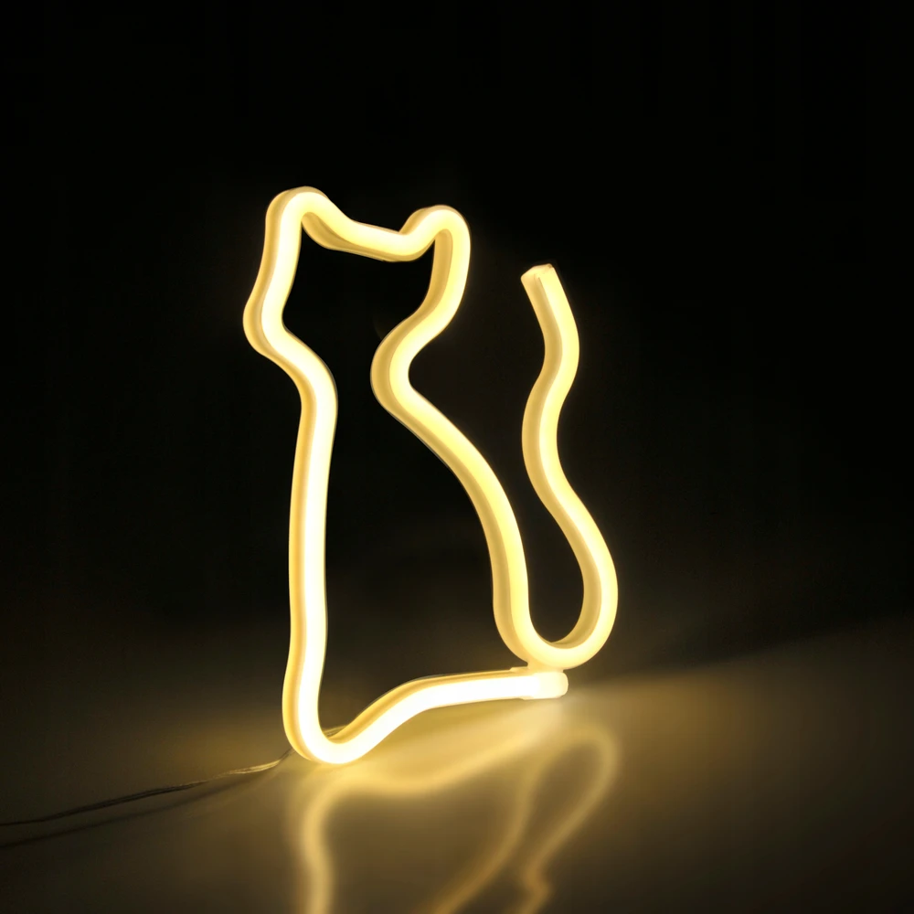 Goldlux NEONINIS LED DEKORATYVINIS KATINŲ PORNAMENTAS Baterijos/USB
