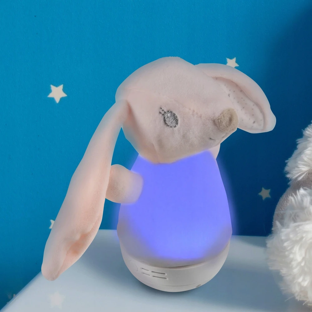 Goldlux RABBIT vaikiška lempa lopšinė RGB su baterijomis maitinama muzikine dėžute