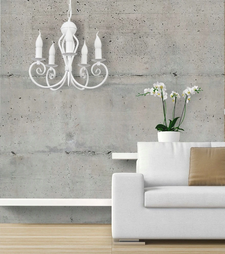 Goldsun Stylowy balta żyrandol lampa wisząca do salonu KLIWAS 5 lampa do sypialni
