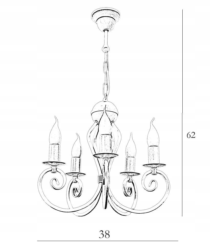 Goldsun Stylowy balta żyrandol lampa wisząca do salonu KLIWAS 5 lampa do sypialni