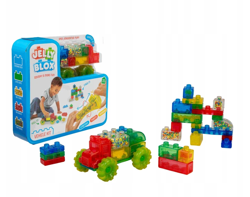 Goliath Minkštos Jelly Blox Važiuoklė kaladėlės
