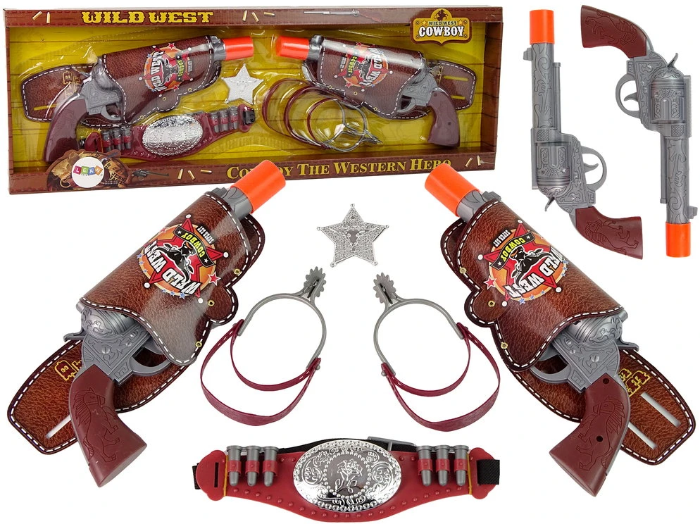 Pulio Gonher Guns GONHER rinkinys kaubojaus ginklų WILD-WEST, 201/0