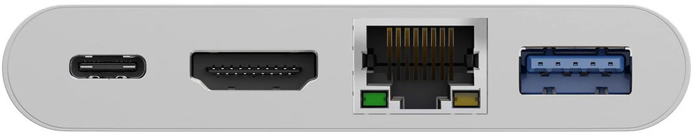 Goobay | USB-C kelių prievadų adapteris (HDMI + Ethernet, PD) | 62105