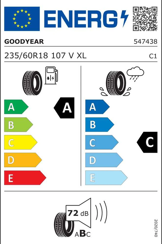 235/60R18 EAGLE F1 (ASYMMETRIC) SUV AT 107V J LR EVR RXLFP XL GOODYEAR