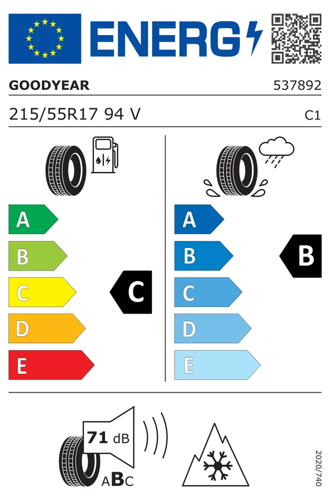 Goodyear Padangos ULTRAGRIP PERFORMANCE 3 112 V XL (C C B 73dB)