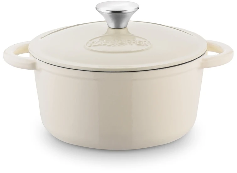 GOOSE MAKER Ketaus INDUKCINĖ raudona ovali keptuvė Retro Konighoffer 2,8L