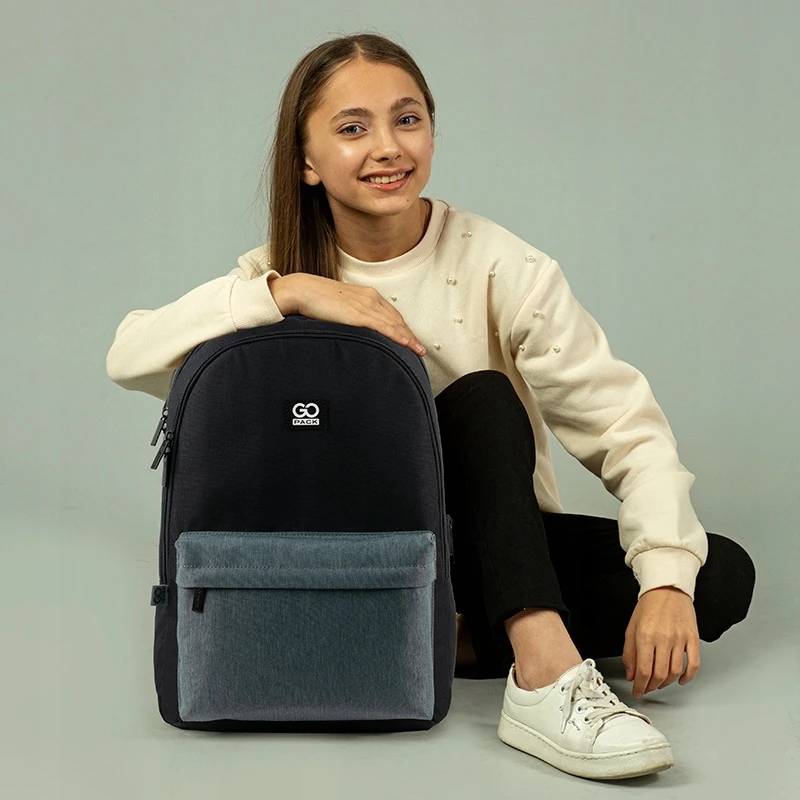 Gopack jaunimo kuprinė mokyklai ir miestui, juoda