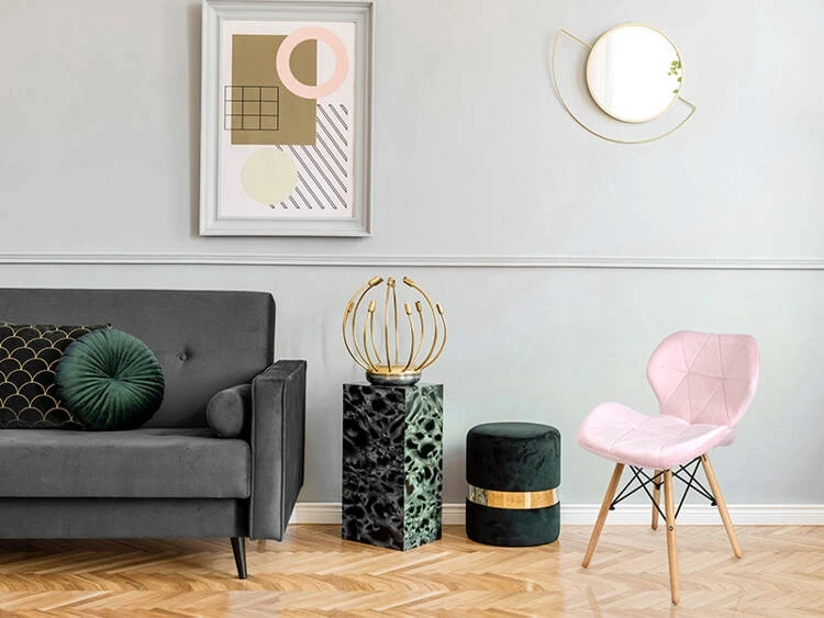 Gordon BIRO KĖDĖ Skandinaviška KĖDĖ MODERNĖ ELEGANTIŠKA MINKŠTAS AKOMINIS EKOSK