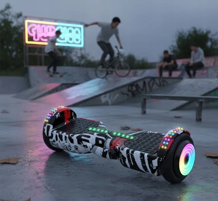 Gordon Camo rožinis riedis - elektrinė riedlentė su bluetooth ir LED