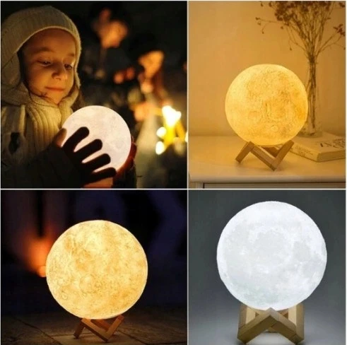 Gordon Lampka NOCNA księżyc biurkowa LAMPA 3D LIGHT MOON