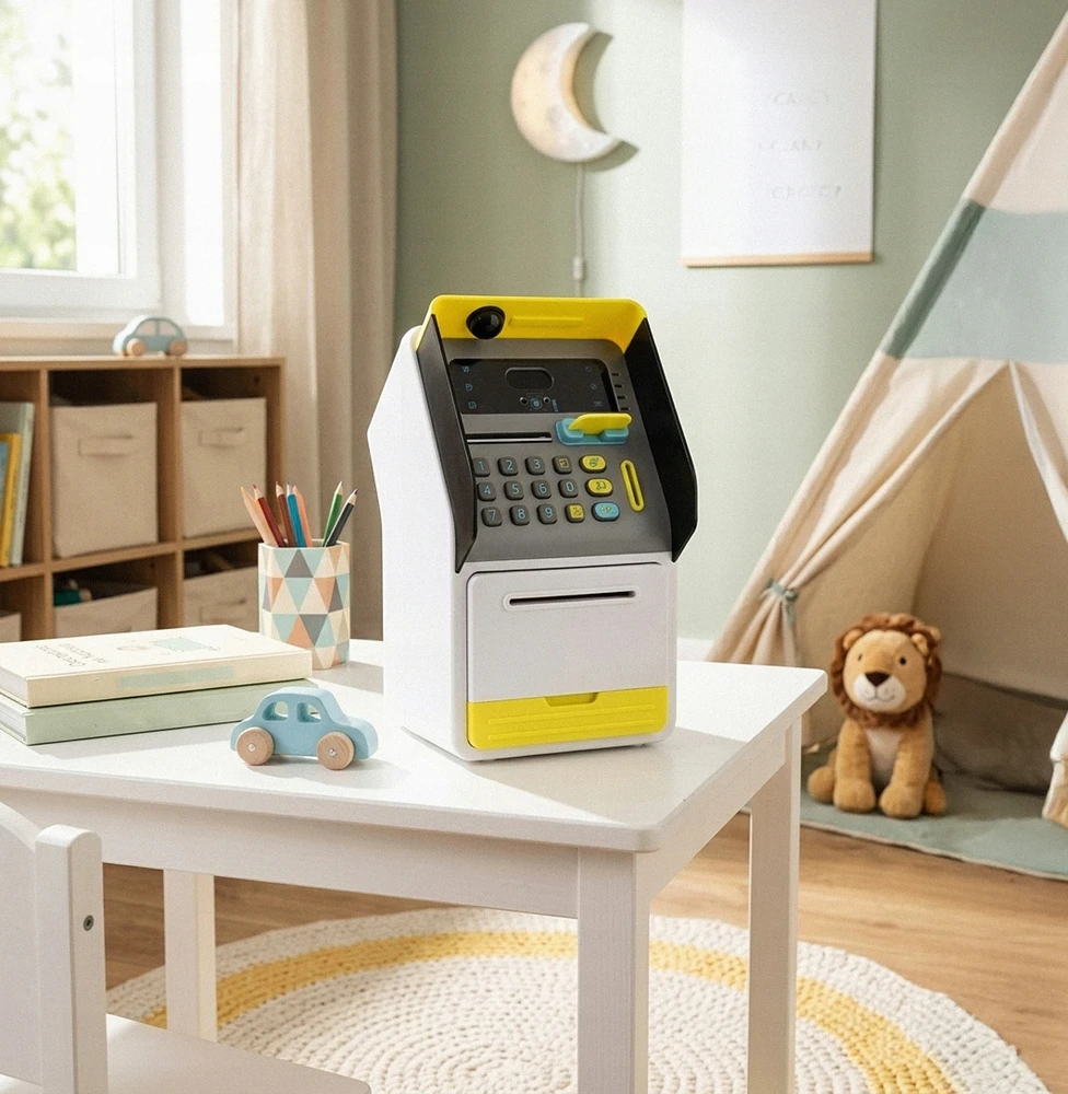 Lean Toys Gotel B6D1 BANKOMAT SKARBONKA SEJF Z WYŚWIETLACZEM
