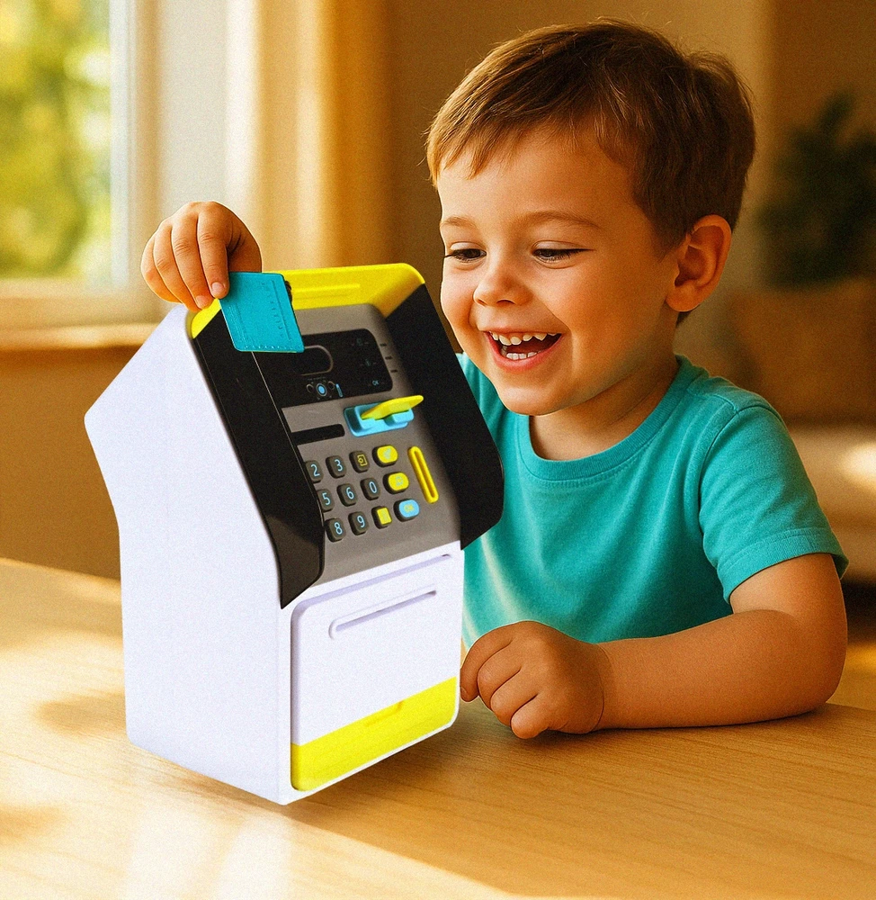 Lean Toys Gotel B6D1 BANKOMAT SKARBONKA SEJF Z WYŚWIETLACZEM