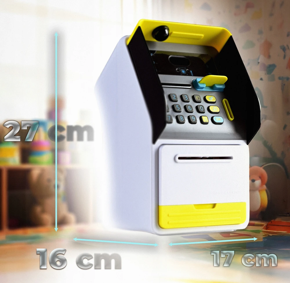 Lean Toys Gotel B6D1 BANKOMAT SKARBONKA SEJF Z WYŚWIETLACZEM