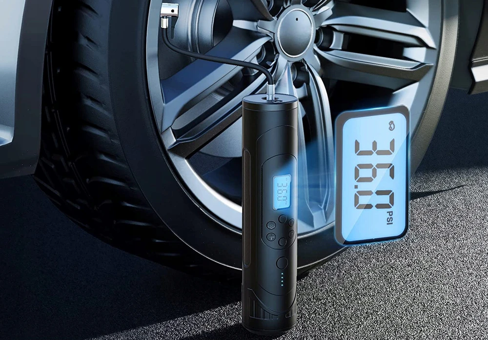 Gotel Belaidis kompresoriaus siurblys dviračio automobilio maitinimo blokui su žibintuvėliu 150 Psi