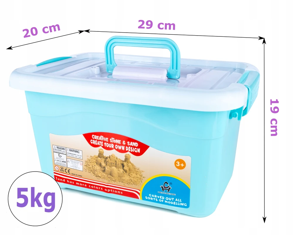 Gotel ND32_B29A1 B29A1 KINETINIŲ SMĖLIŲ SPALVŲ RINKINYS IŠ 4 5KG FORMŲ