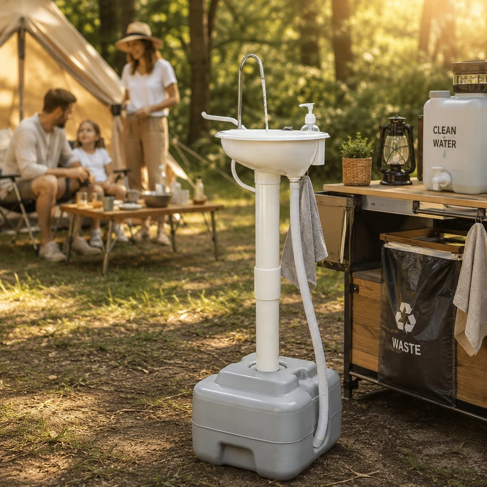 Gotel NEŠIOJAMASIS ELEKTRINIS TURISTINIS KRAUTUVE KEMPINGO VANDENS BAKERIS 20L