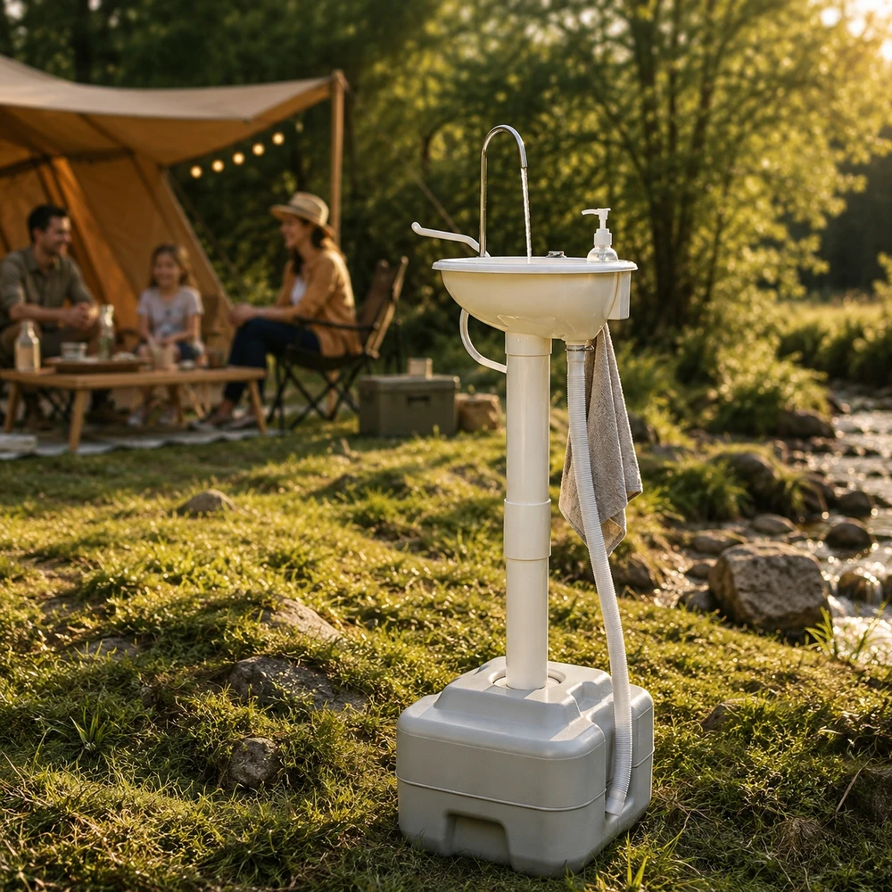 Gotel NEŠIOJAMASIS ELEKTRINIS TURISTINIS KRAUTUVE KEMPINGO VANDENS BAKERIS 20L