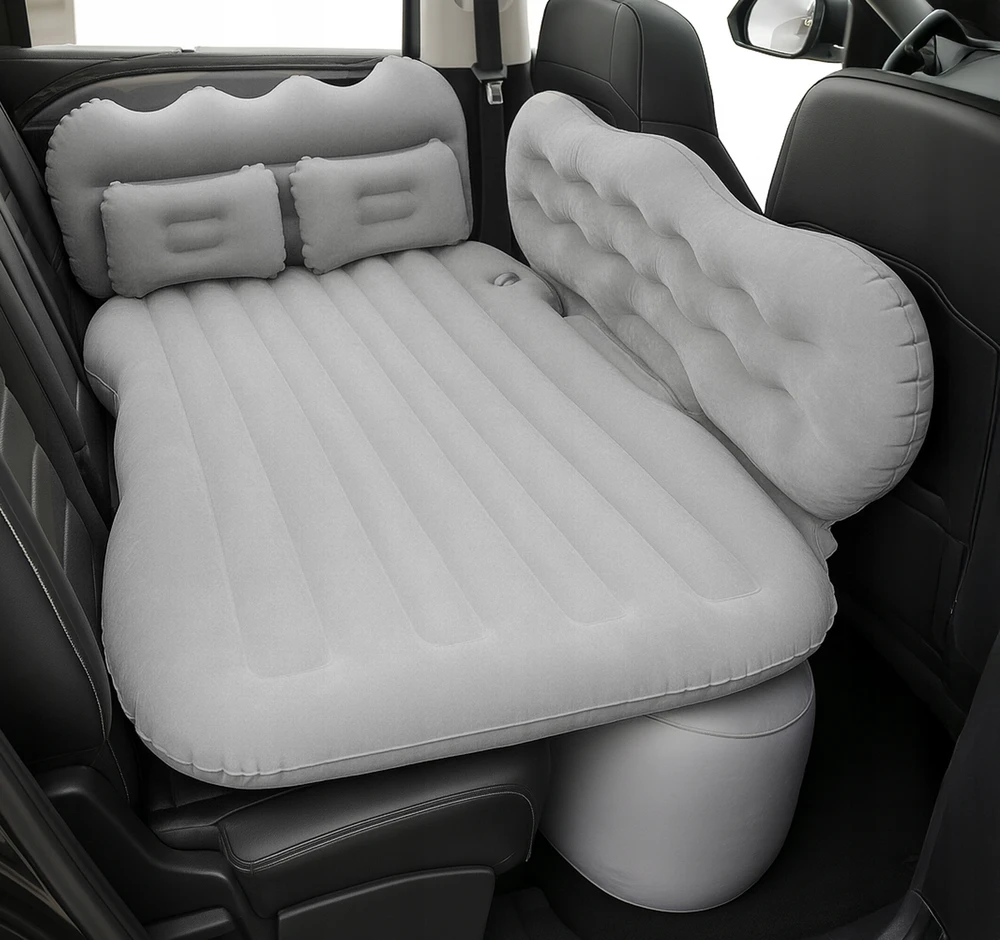 Gotel PRIEMONĖS ČIŪŽIS Pilkas Automobiliui + Siurblys Pagalvės Pufai 128x76cm