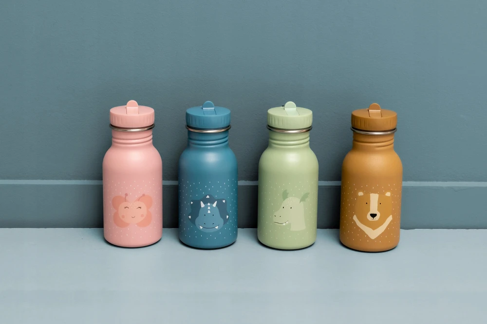 Gertuvė Gourde 350ml - Ponia Drugelis - TRIXIE BABY - Smėlinė - Metalas / Plastikas / Stiklas - Nuo 3 metų