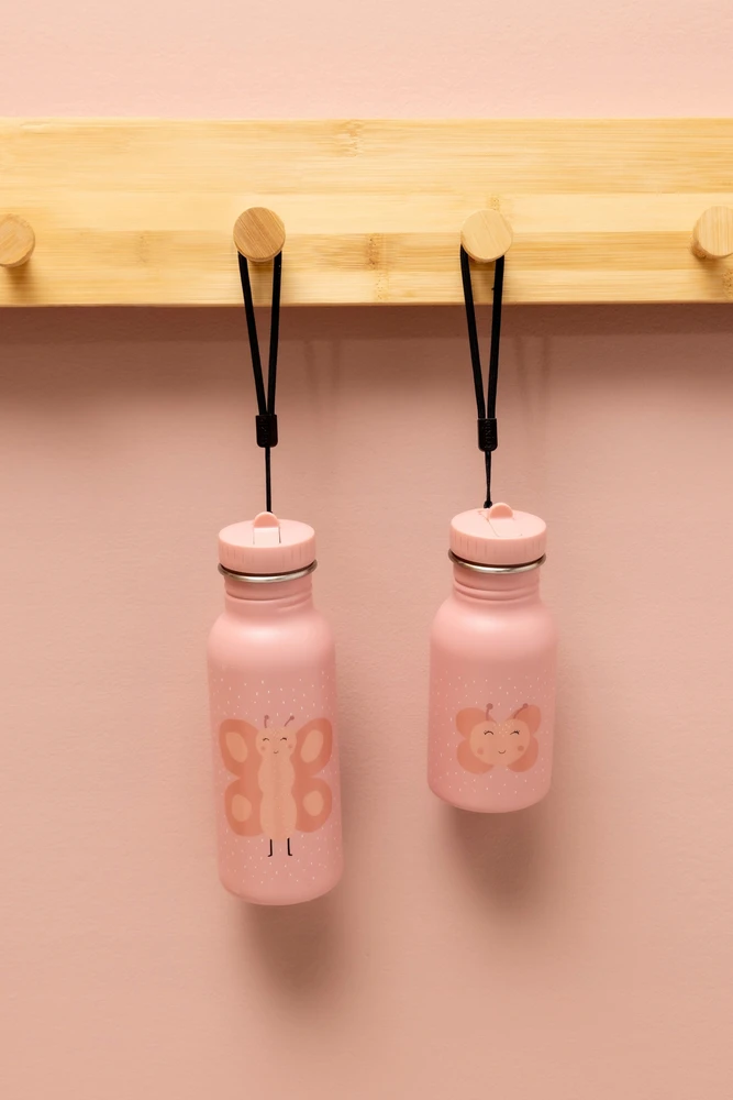 Gertuvė Gourde 350ml - Ponia Drugelis - TRIXIE BABY - Smėlinė - Metalas / Plastikas / Stiklas - Nuo 3 metų