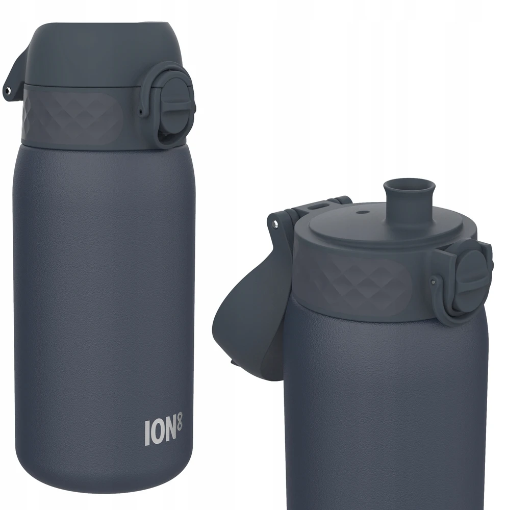 Gertuvė Gourde - ION8 - Ash Navy - Nerūdijantis plienas - 400 ml - Vandeniui atspari ir be BPA