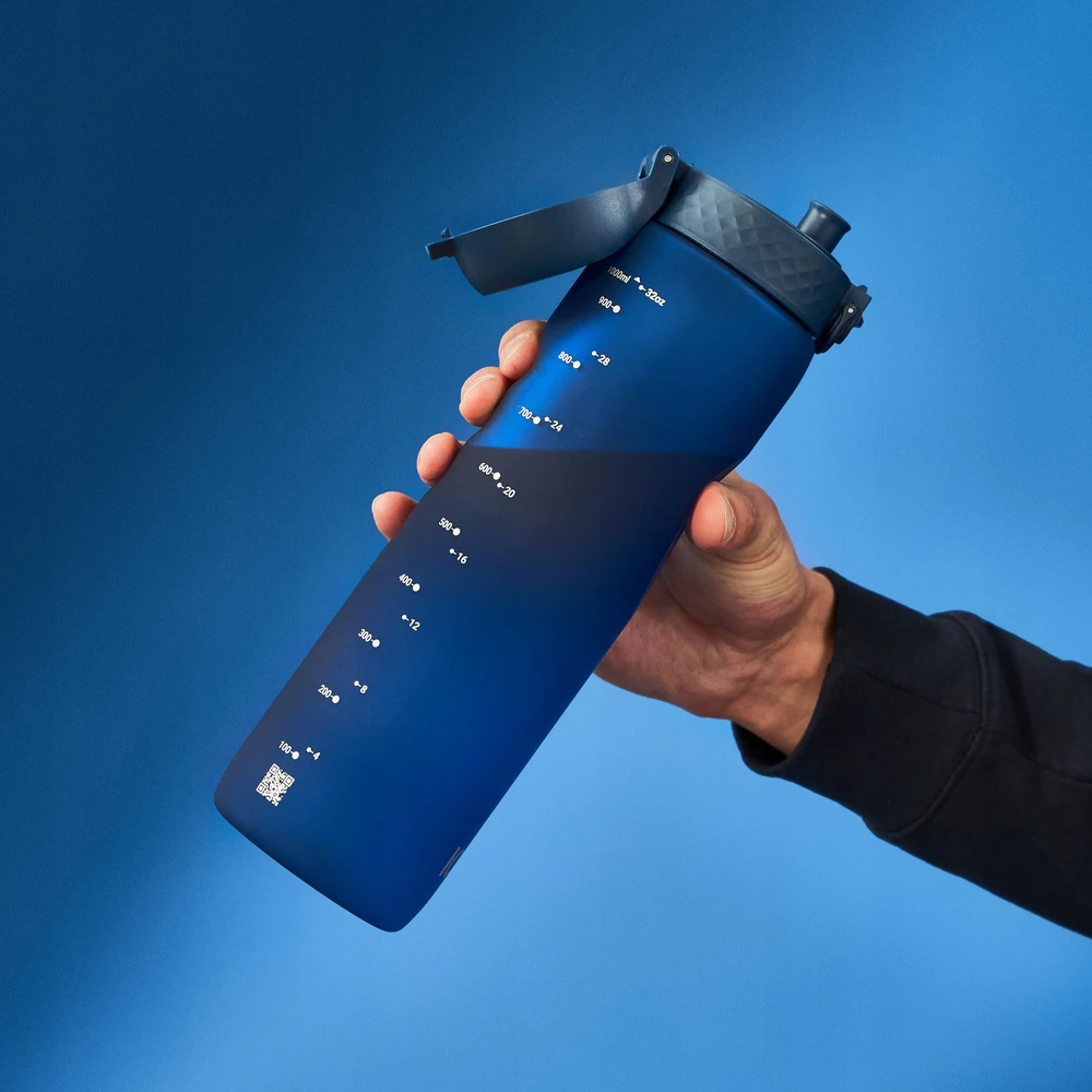 Gertuvė Gourde - ION8 - Tamsiai mėlyna - 1000 ml - Be BPA - Sandarumas - Su juostele