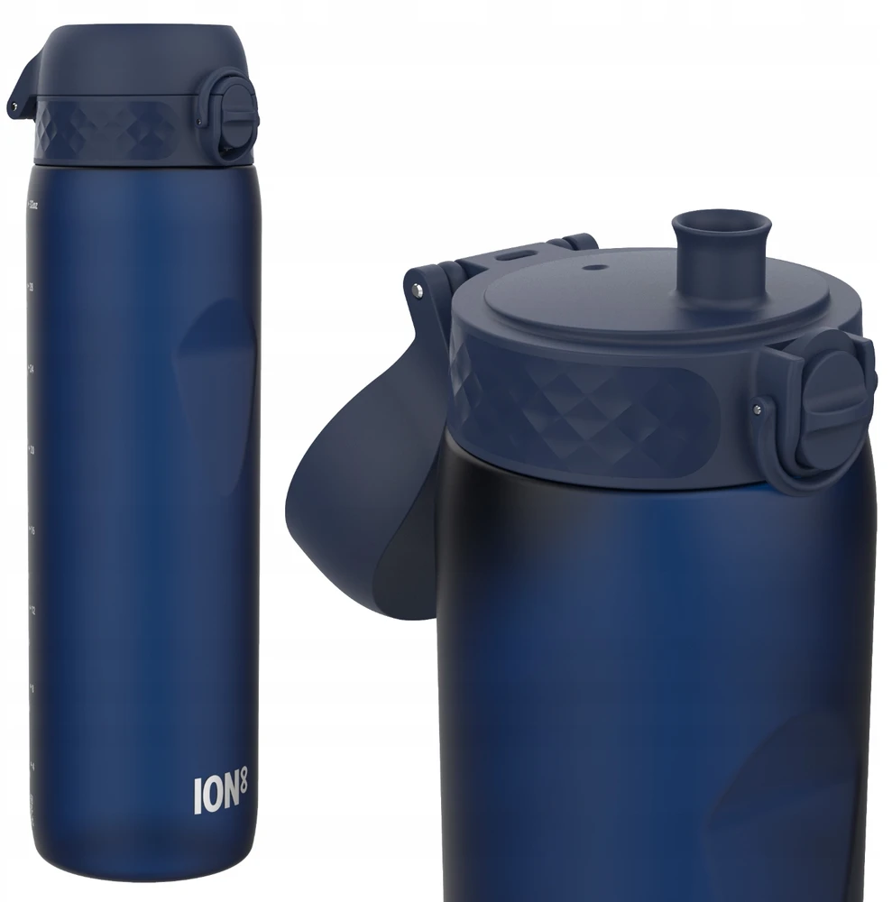 Gertuvė Gourde - ION8 - Tamsiai mėlyna - 1000 ml - Be BPA - Sandarumas - Su juostele