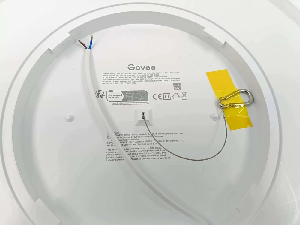 Lubinis šviestuvas Govee H1250 Inteligentna Lampa Sufitowa LED Pro RGBIC Matter 4800 lm 46 cm