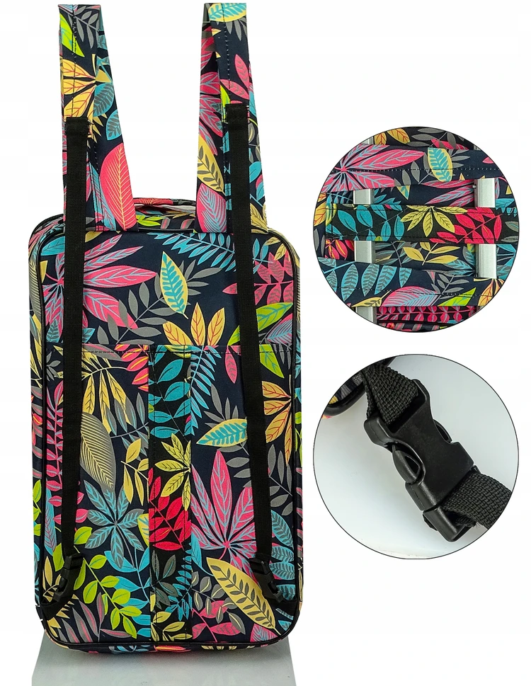 Gracio BACKPACK augalų raštas AIRPLANE Ryanair Wizzair salono krepšys talpus