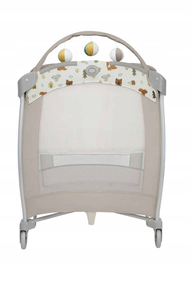 GRACO Vaikiška lovelė, maniežas CONTOUR ELECTRA, persirengimo stalas, čiužinys, krepšys, skydas