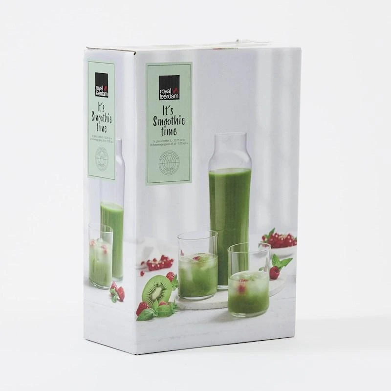 Royal Leerdam Rinkinys Smootie Time (2+1) grafinas+stiklinės
