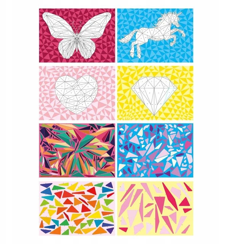 Grafix Įklijavimas pagal numerius 4 raštai Butterfly Moxy 100082/A