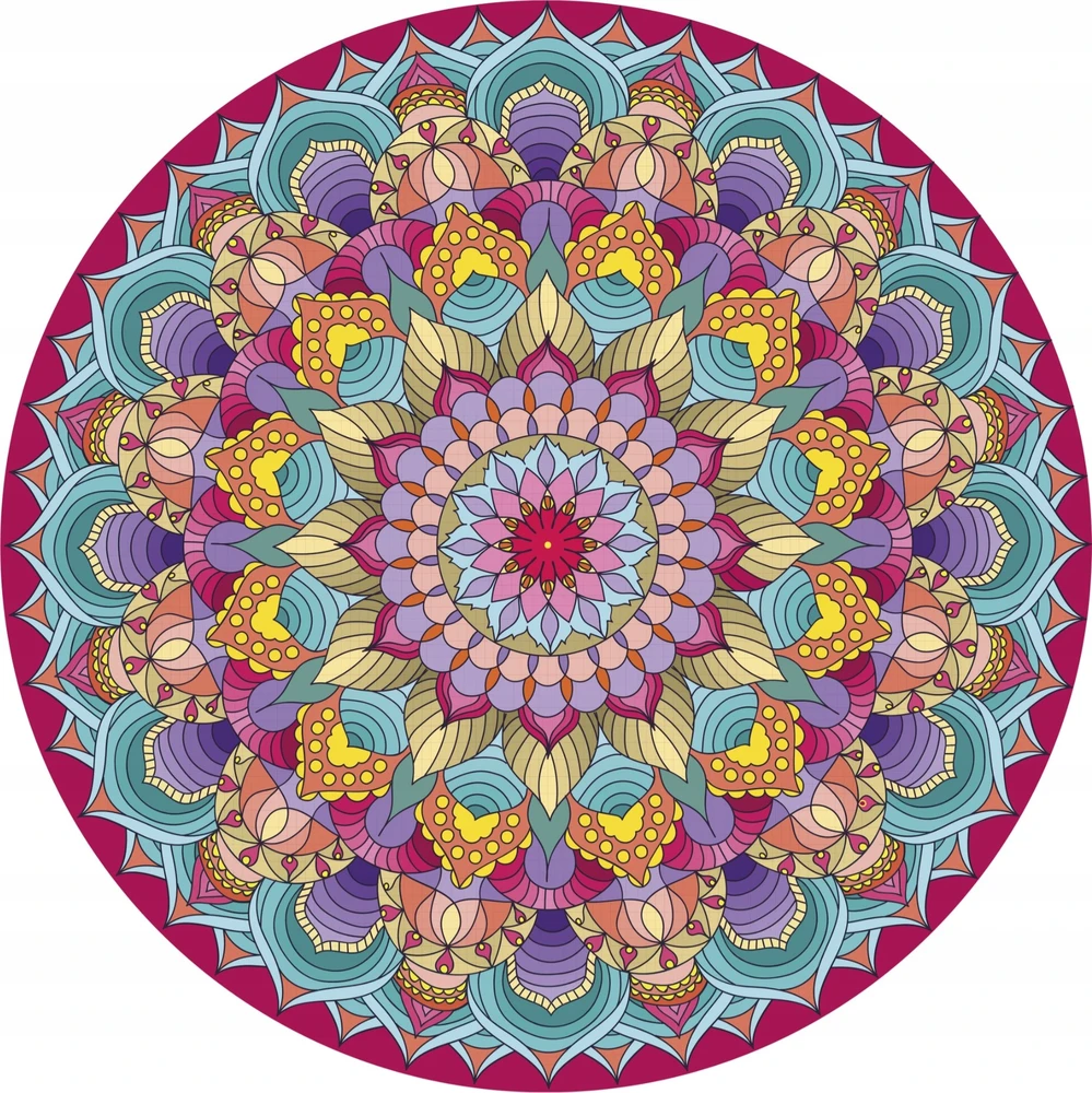 Grafix Masters of Art, Rožinė Mandala Creative deimantinė mozaika 30 cm