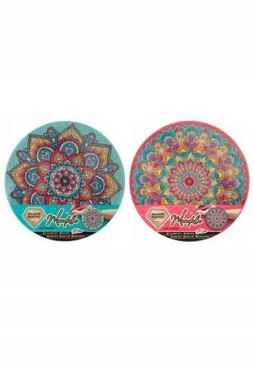 Grafix Masters of Art, Rožinė Mandala Creative deimantinė mozaika 30 cm