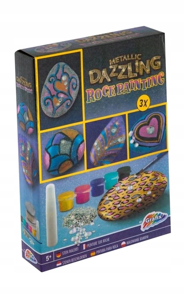 Grafix METALINIS AKMENS DAŽYMO RINKINYS