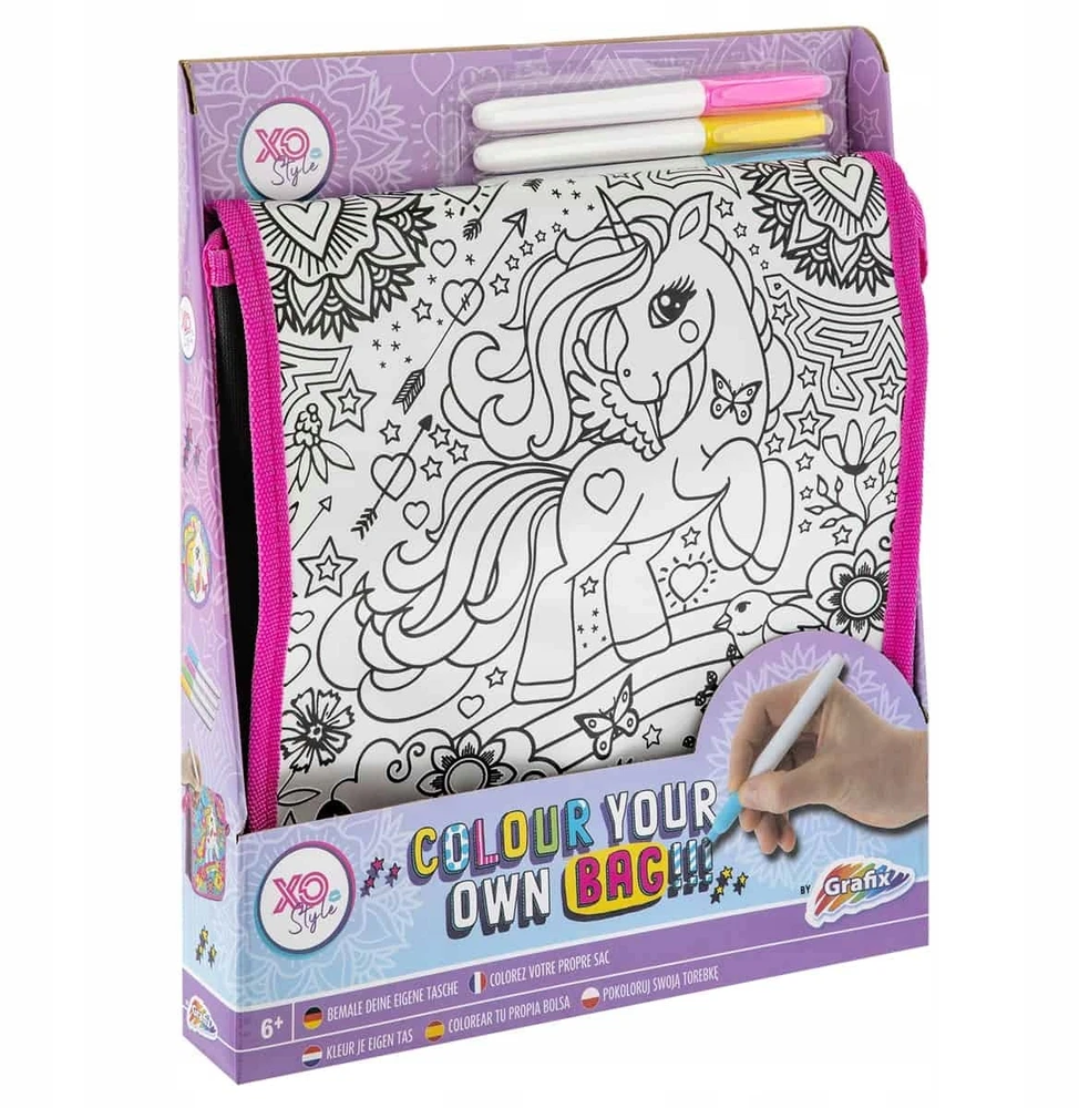 Grafix Sukurkite savo UNICORN BAG DIY kūrybingų rankinių žymeklių rinkinį