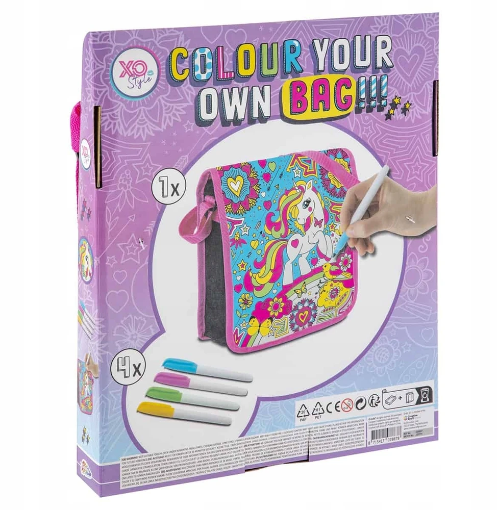 Grafix Sukurkite savo UNICORN BAG DIY kūrybingų rankinių žymeklių rinkinį