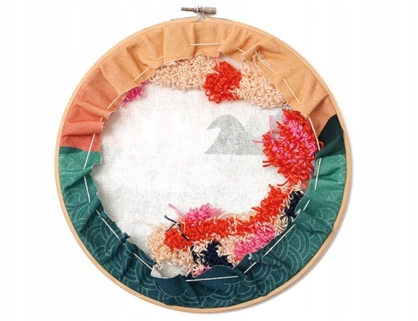 Graine Creative Punch Needle siuvinėjimo rinkinys - žuvis, 35x35 cm