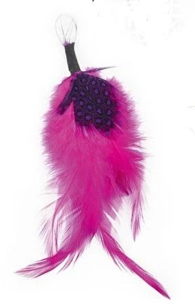 Fiorello Grand Piórka dekoracyjne juoda-rožinė 11-13 cm 3 vnt.