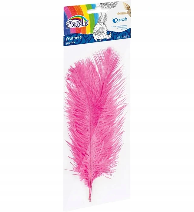 Grand Piórka dekoracyjne rožinė 16-22 cm 3 vnt.