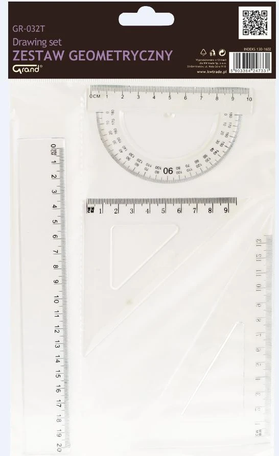 Grand Rinkinys geometryczny transparent GR-032T (197820)