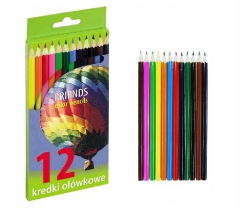 Grand Spalvoti pieštukai vaikams, 12 vnt. rinkinys