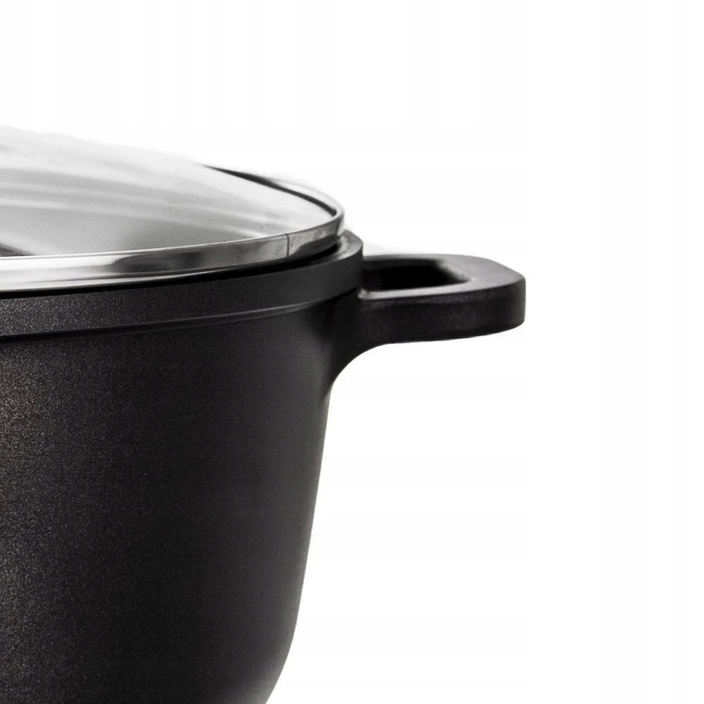 GRANITINIS puodas su dangteliu virimui, troškinimui, kepimui, 28 cm, 7L GRANDE