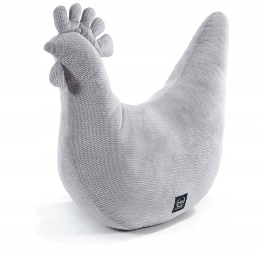 Granny Dana's Hen Pillow pagalvėlė, Velvet, DARK Pilkas, La Millou